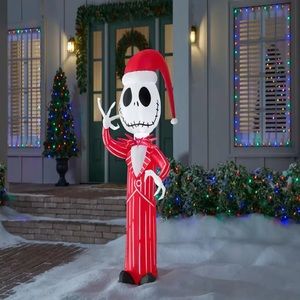 Nightmare Before Christmas 4’ Jack Skellington Red-White Suit Holiday Inflatable